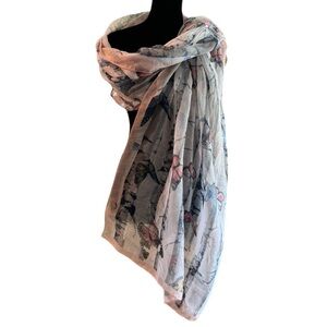 Eyefull Butterfly Scarf 26 X 74